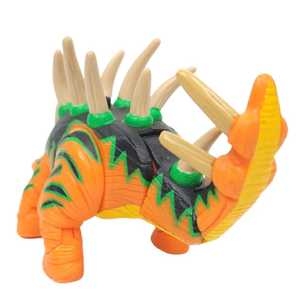 2005 Mattel Fisher Price Crunch the Kentrosaurus Dinosaur Imaginext Toy Orange - Picture 8 of 10